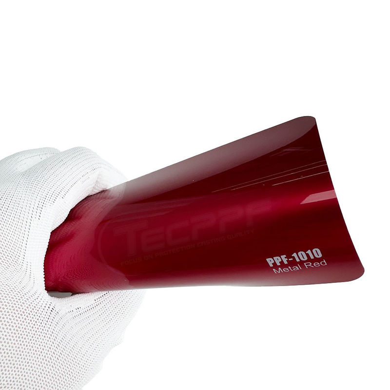 PPF-1010 Metal Red Color Car Ppf Coating 8mil Color Change Paint Protective Film