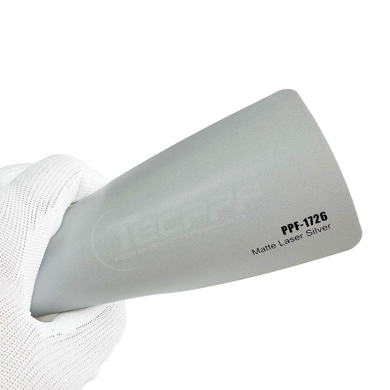 Colore argento laser polimerico idrofobo matt 8mil Cambiamento colore vernice pellicola protettiva guarigione termica