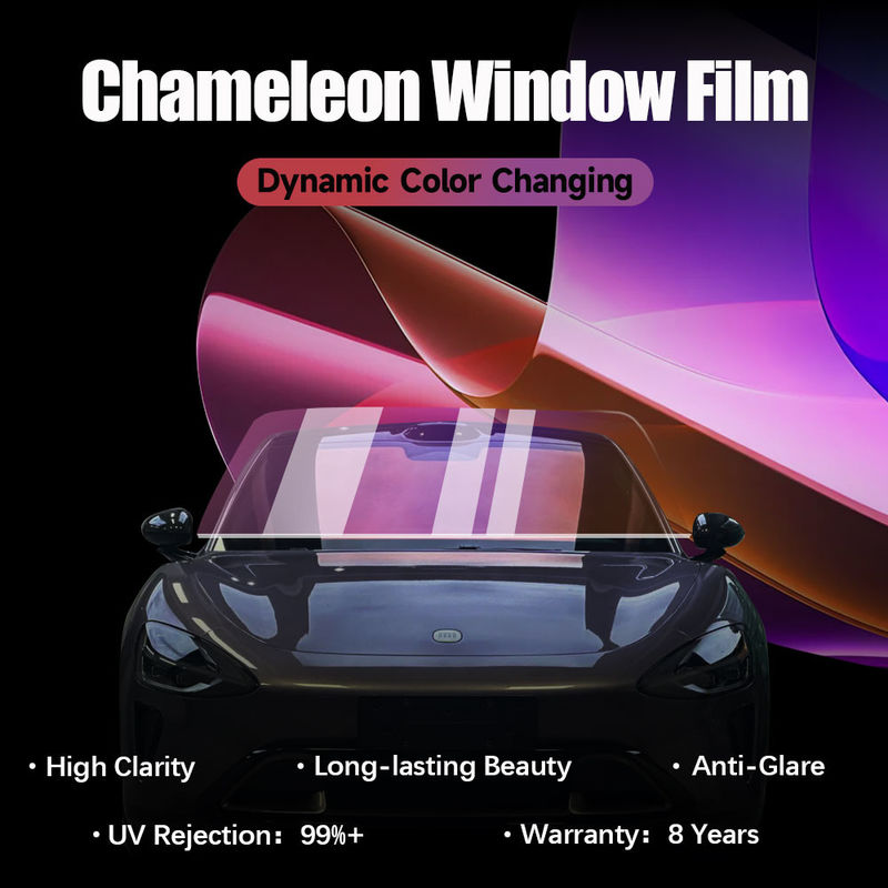 2 mil Cameleon Window Paint Protective Film Cambiamento dinamico del colore