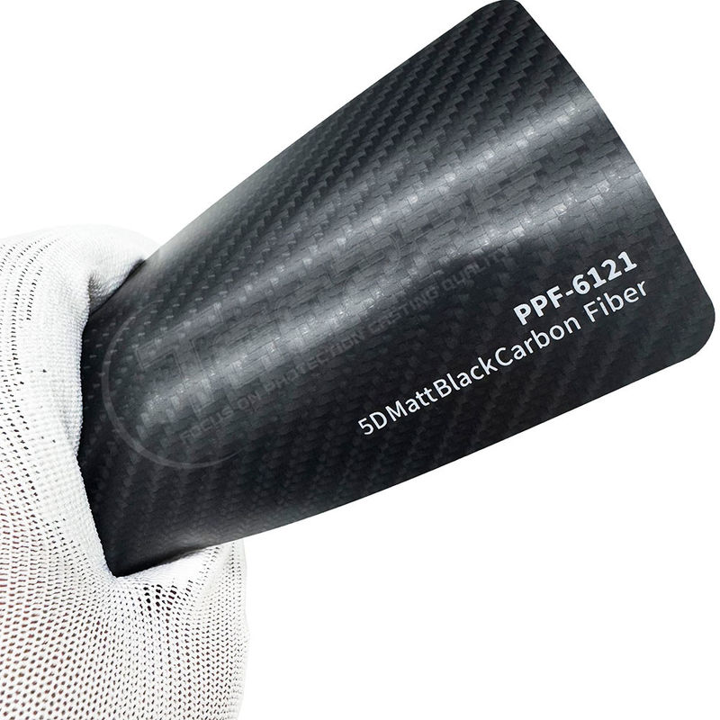 PPF-6121 Matte Black Carbon Fiber Paint Protective Film 8mil Colore PPF