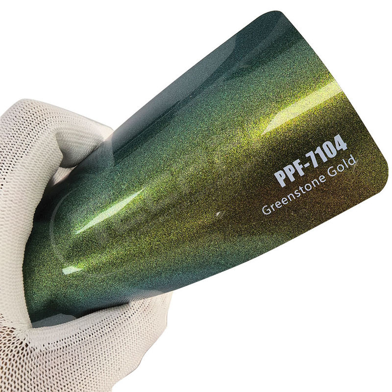 PPF-7104 Greenstone Gold Color Paint Protective Film per graffi auto