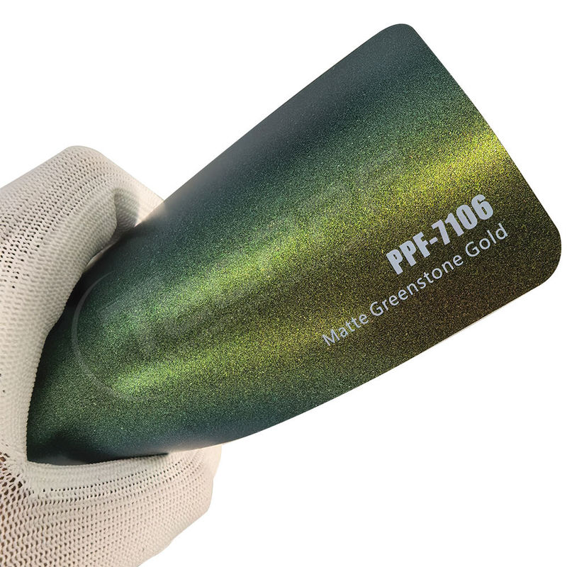 PPF-7106 Matte Greenstone Gold Color Paint Protective Film per graffi auto