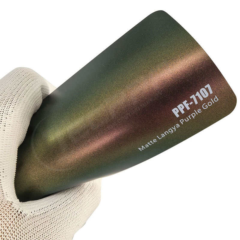 PPF-7107 Matte Langya Purple Gold Color Paint Protective Film per le graffiature delle auto