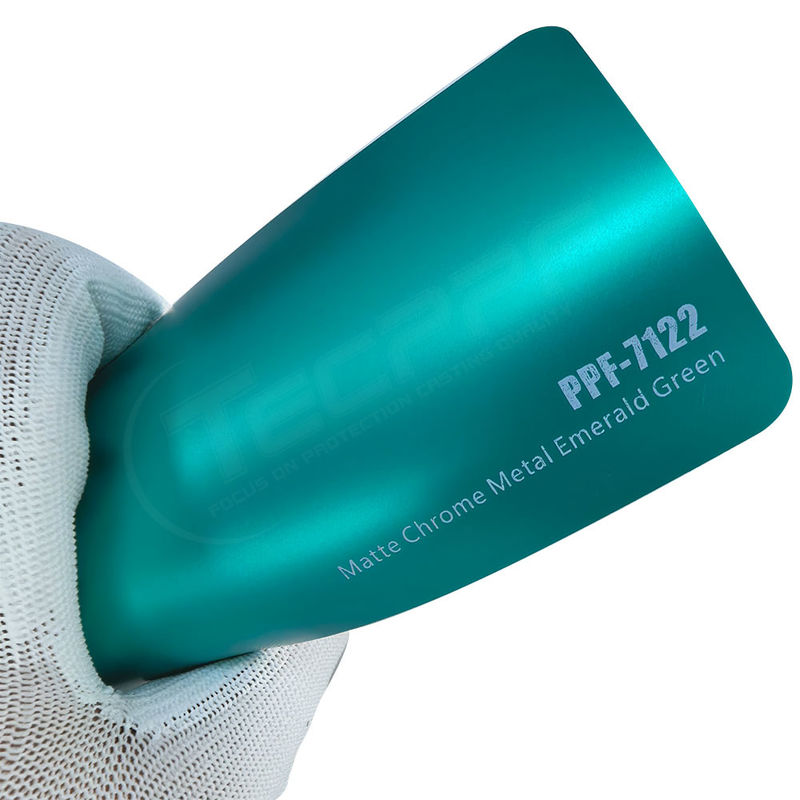 PPF-7122 Matte Chrome Metal Emerald Green Color Paint Protective Film per graffi auto