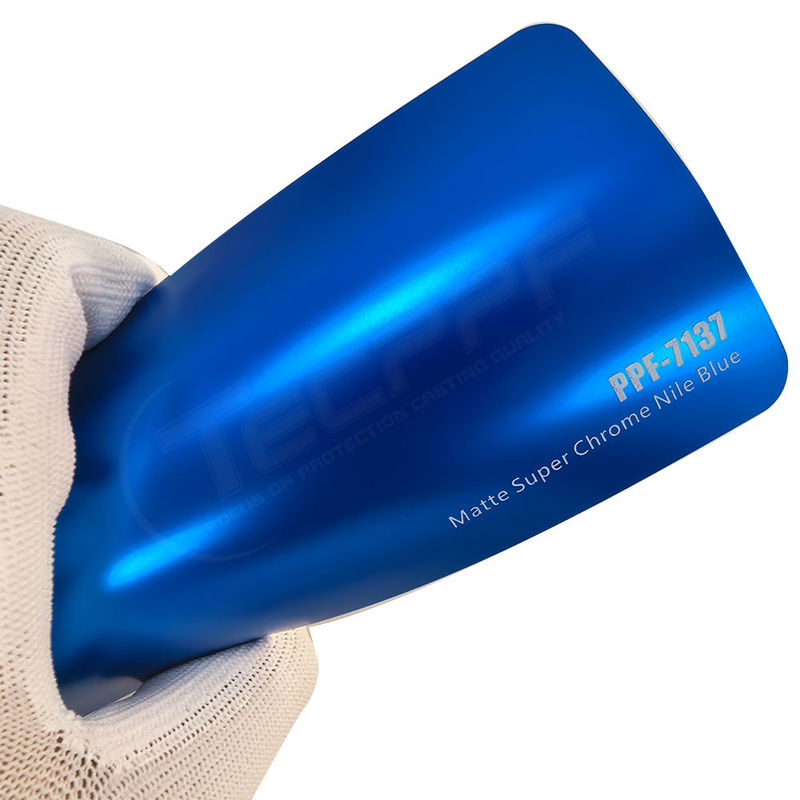 PPF-7137 Matte Super Chrome Nile Blue Color Paint Protective Film per graffi auto