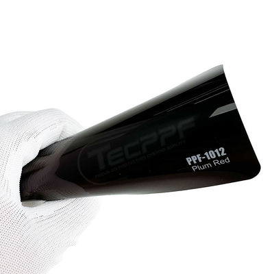 Plum Red 8mil Cambiamento di colore Pellicola di protezione della vernice Lubrizzolo TPU e colla Ashland